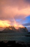 SC131 Rainbow at Sunset, Lord Howe Island NSW